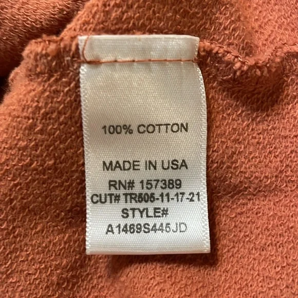 Originality Juniors M Pink Cotton Sunflower Crop Top Long Sleeve Made USA - Picture 3 of 13